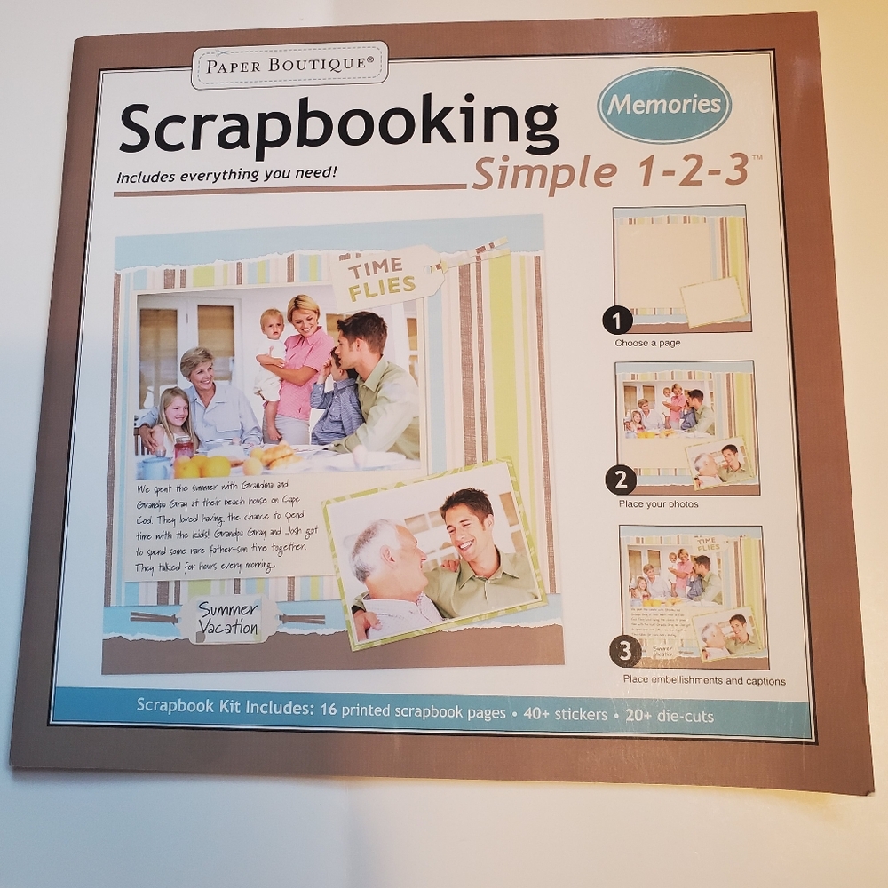 Scrapbooking Simple 1-2-3 Preowned Some Missing Most Remain